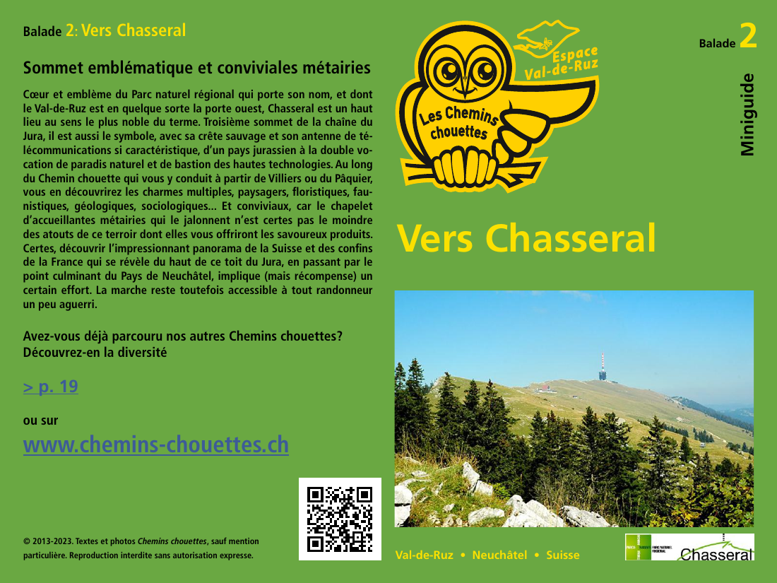 Chemins chouettes — Tutte le passeggiate