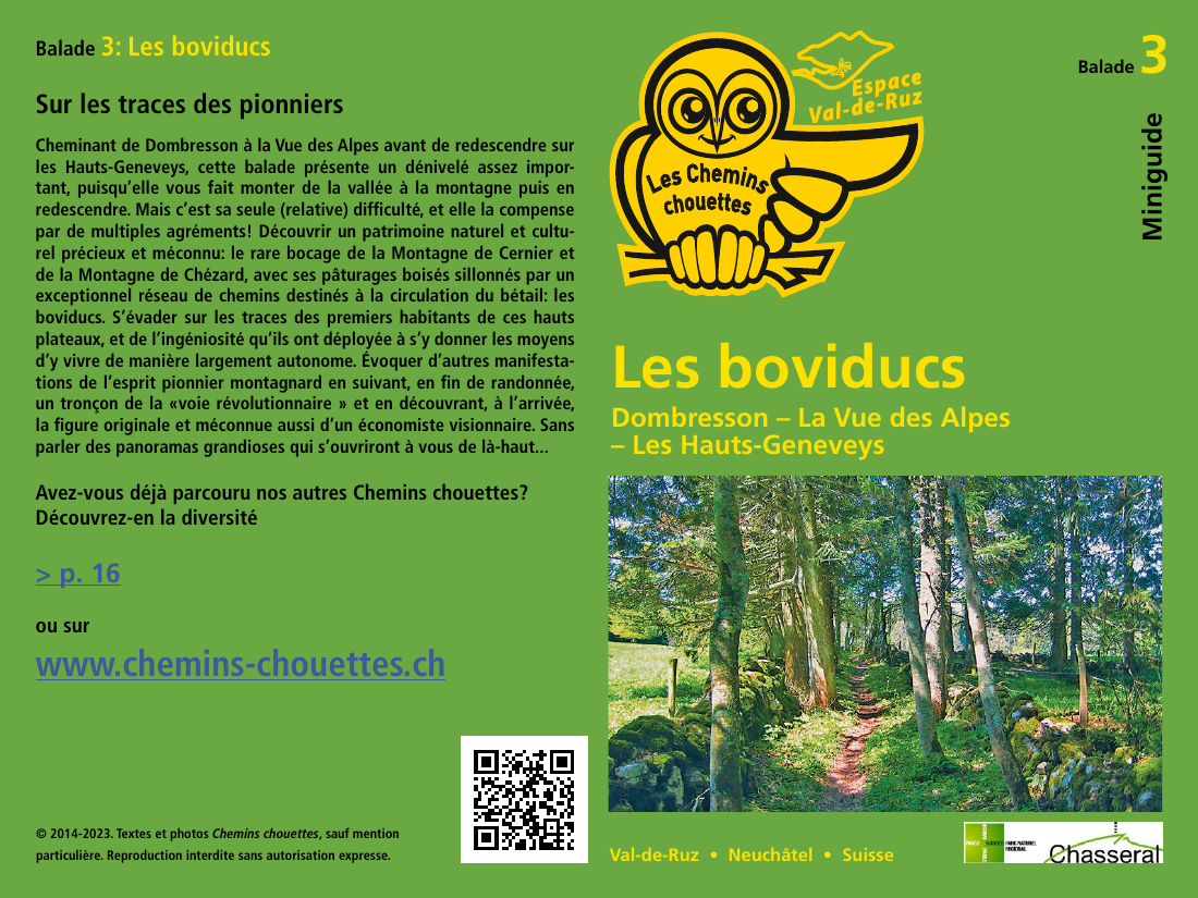 Chemins chouettes — Tutte le passeggiate