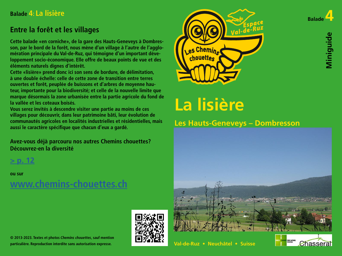 Chemins chouettes — Tutte le passeggiate
