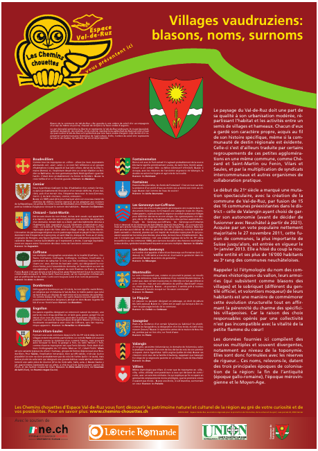 Villages vaudruziens : blasons, noms, surnoms