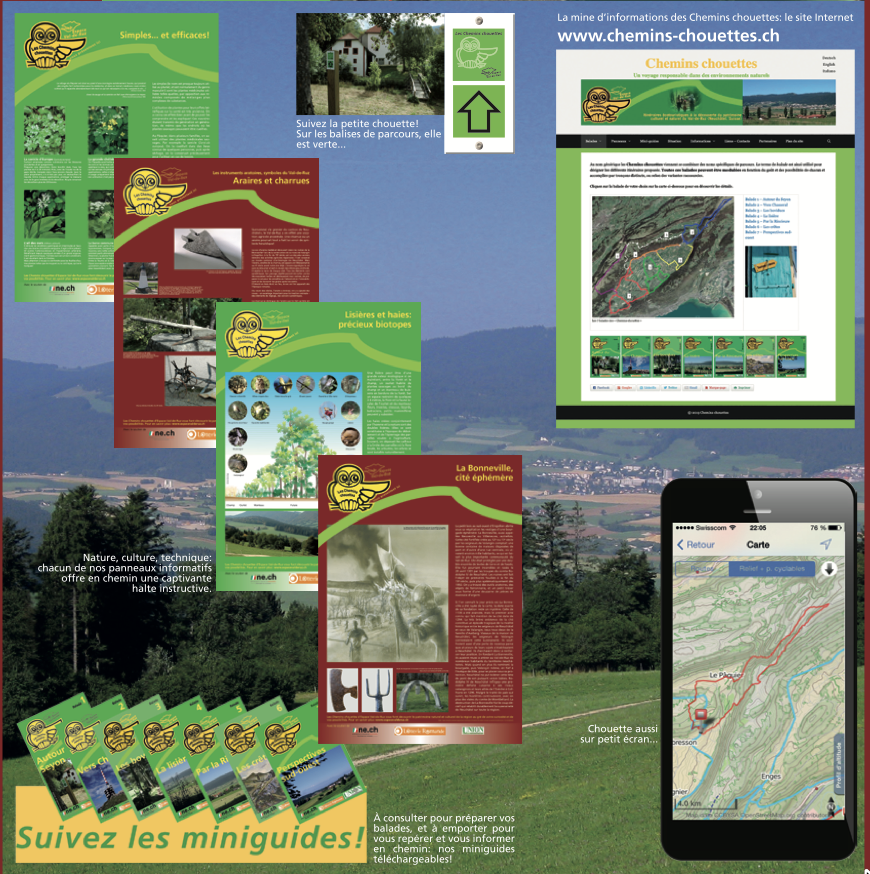 Chemins chouettes — Maps and downloads