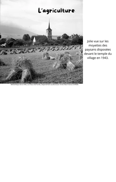 L’agriculture en 1943